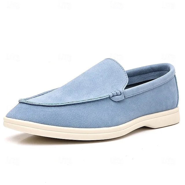 – Loafers Light Final call Chic Casual Slip-On Blue Men's Faux Breathable