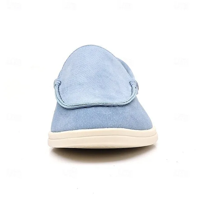 – Loafers Light Final call Chic Casual Slip-On Blue Men's Faux Breathable