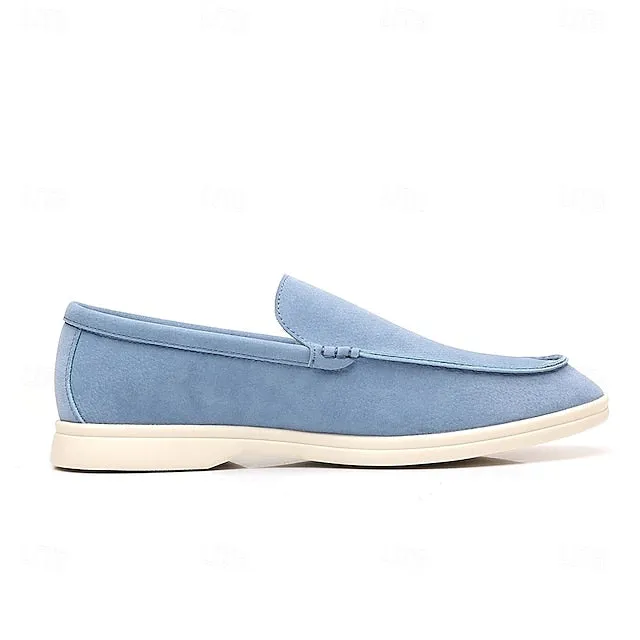– Loafers Light Final call Chic Casual Slip-On Blue Men's Faux Breathable