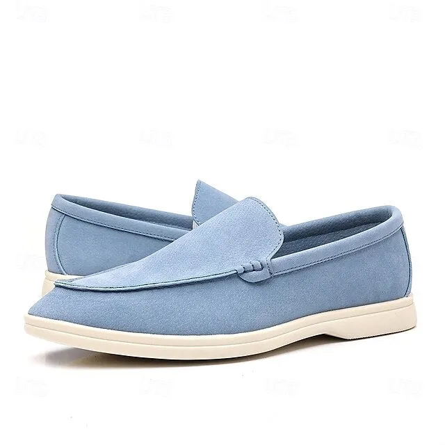 – Loafers Light Final call Chic Casual Slip-On Blue Men's Faux Breathable
