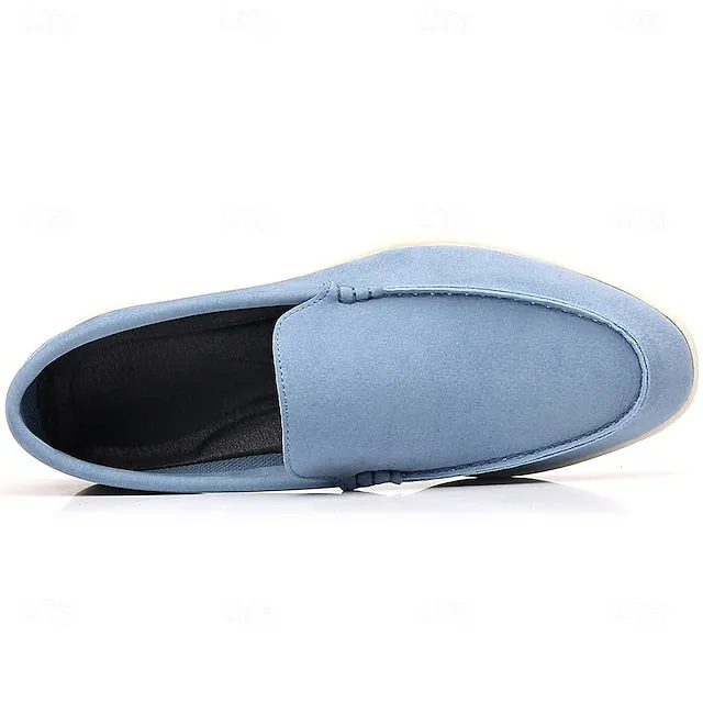 – Loafers Light Final call Chic Casual Slip-On Blue Men's Faux Breathable