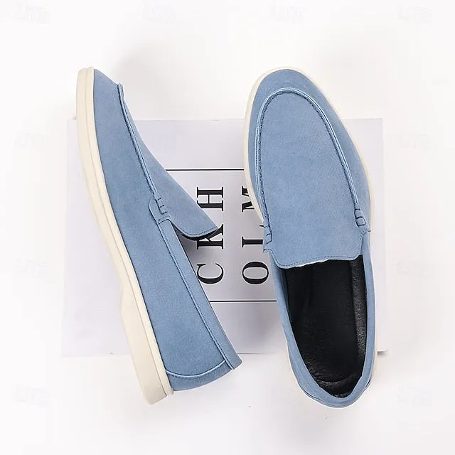 – Loafers Light Final call Chic Casual Slip-On Blue Men's Faux Breathable