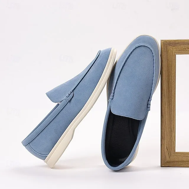 – Loafers Light Final call Chic Casual Slip-On Blue Men's Faux Breathable