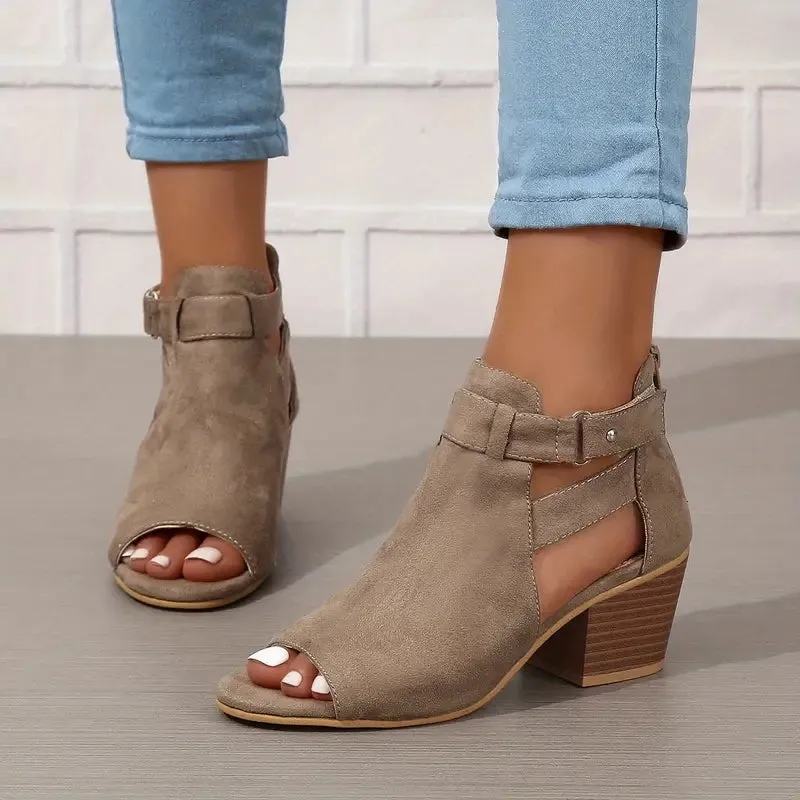 2024 New Women's Orthopaedic High Heel Leather Shoes