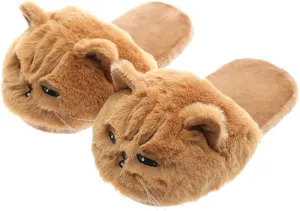 3D Kitty Slippers Womens Cat Slippers Smiley face Slippers for Girls Boys Animal House Slippers