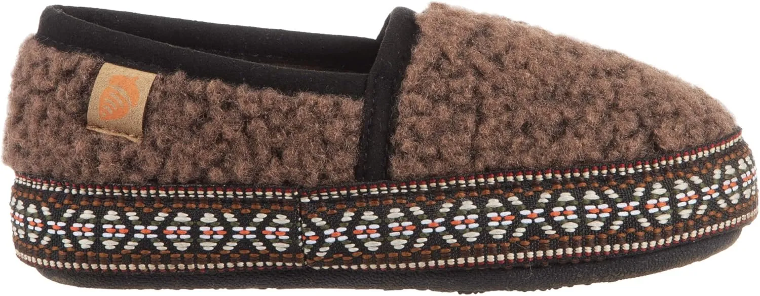 Acorn Unisex-Kid's L'il Woven Trim Moc Slipper