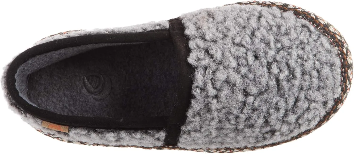 Acorn Unisex-Kid's L'il Woven Trim Moc Slipper
