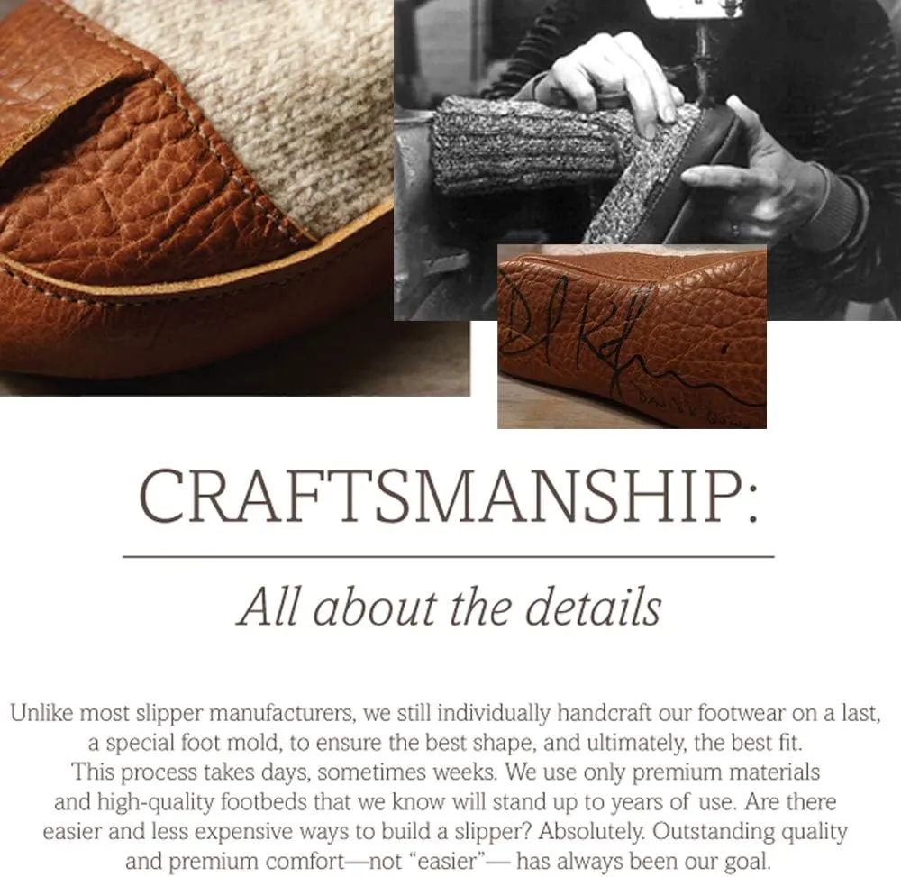 Acorn Womens Slipper with Berber Lining, Suede Siding and Durable Non-Slip Indoor/Outdoor Sole