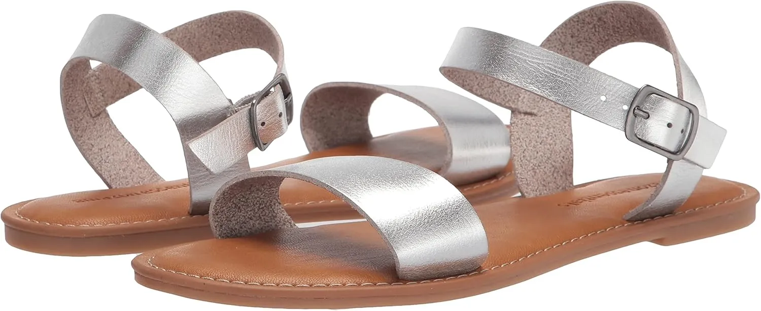 Amazon Essentials Women's Two Strap Buckle Sandal