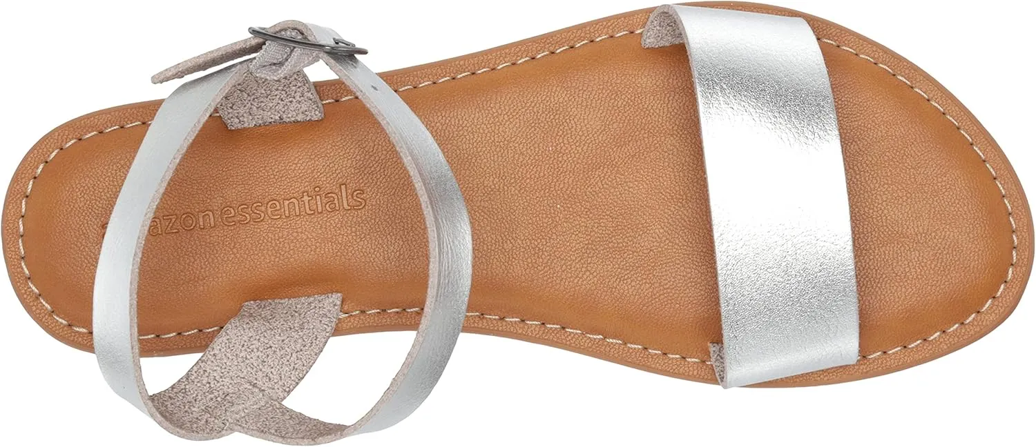 Amazon Essentials Women's Two Strap Buckle Sandal
