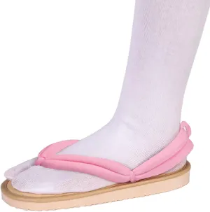Anime Unisex Cosplay Clog Shoes Kamado Tanjirou Geta Slippers Japanese flip Flops