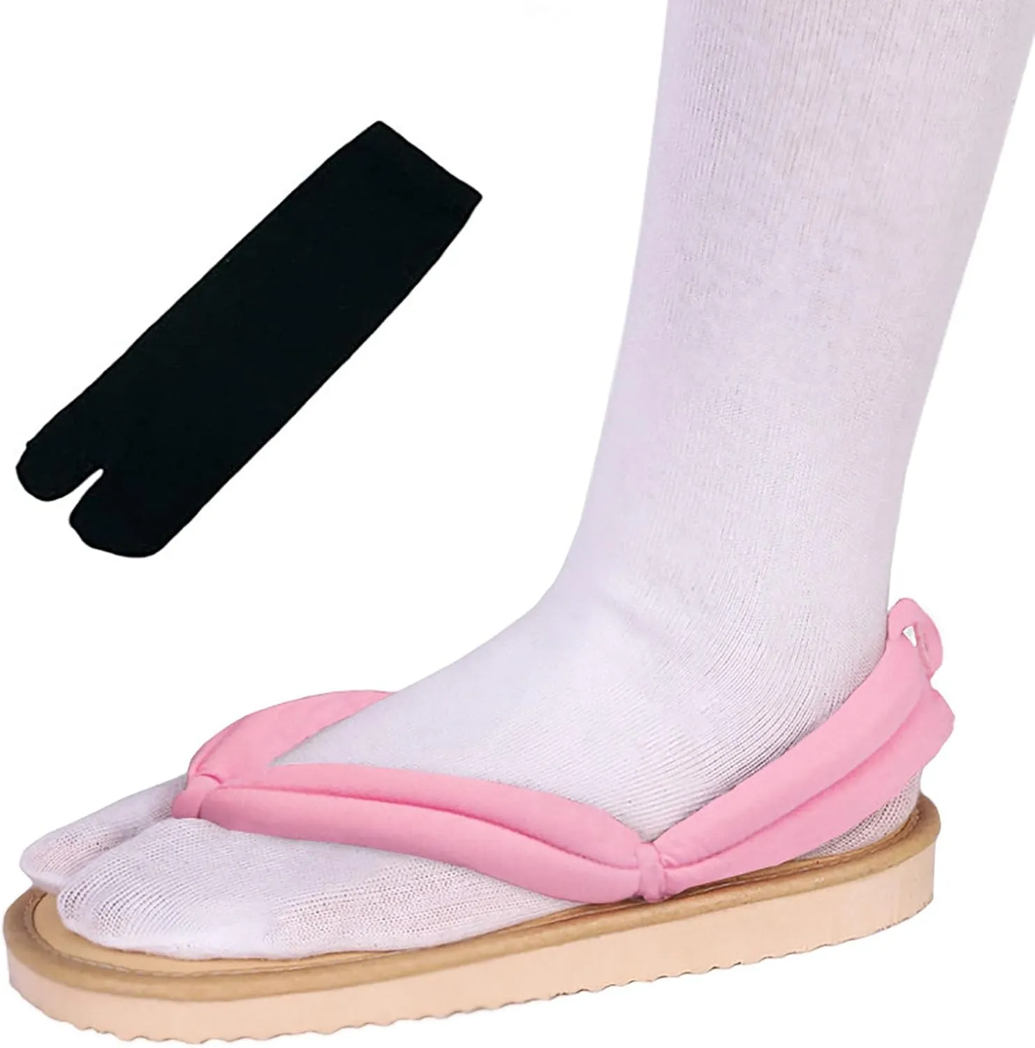 Anime Unisex Cosplay Clog Shoes Kamado Tanjirou Geta Slippers Japanese flip Flops