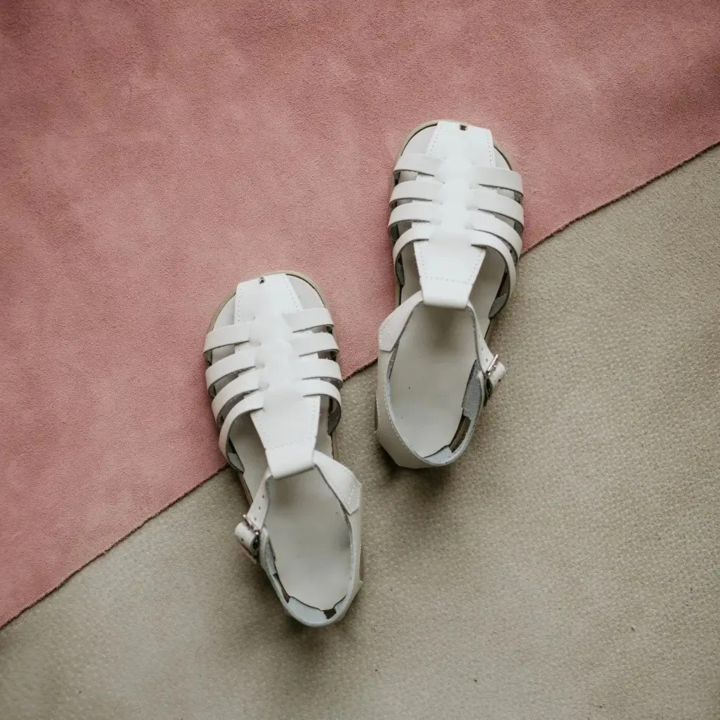Audrey Fisherman Sandal - White