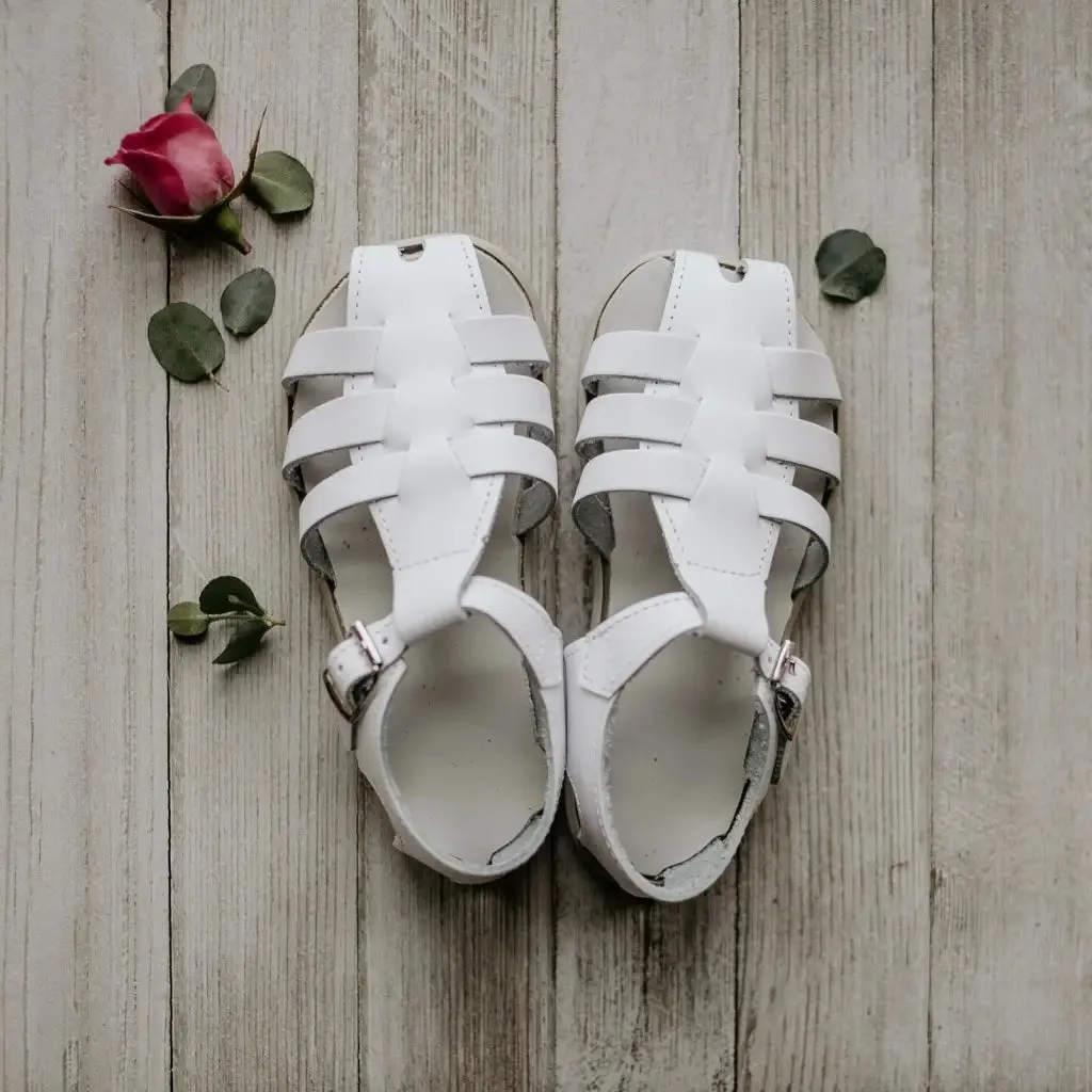 Audrey Fisherman Sandal - White