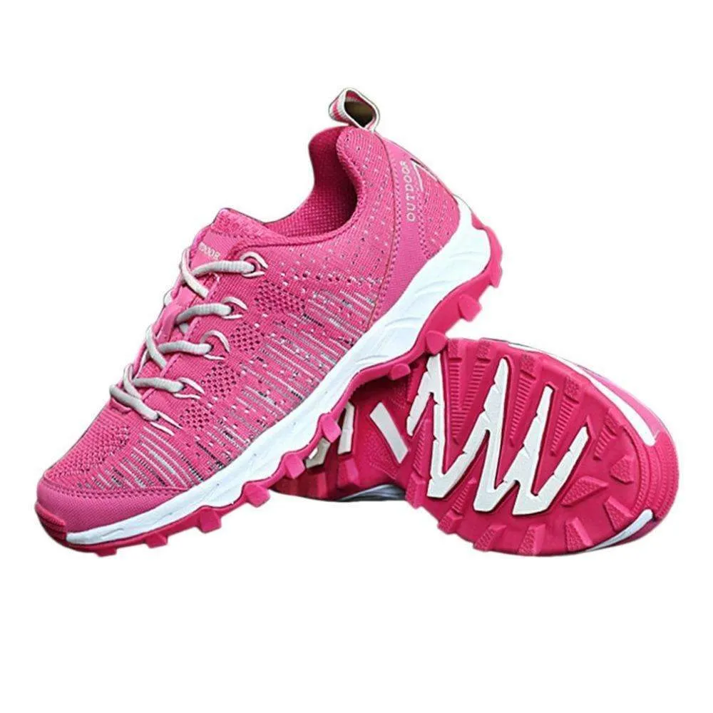 Autumn Winter Comfortable Men Women Anti-Slip Hiking Shoes Lightweight Breathable Outdoor Trekking Mountaineering Couple Lover