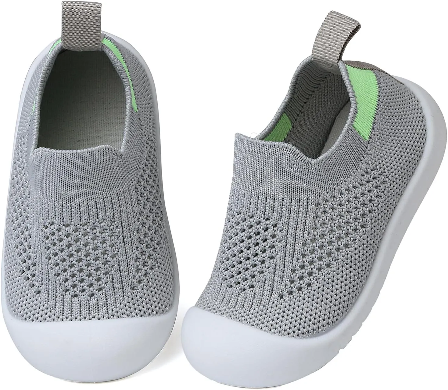 Baby Shoes for Boys Girls Breathable First Walking Shoes - Infant Toddler Trainers Shoes Non Skid Indoor Floor Slipper with Soft Sole Cotton Mesh On Sneaker