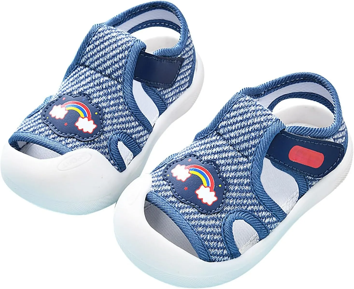 Baby Walking Shoes Boys Girls Anti Kick Breathable Lightweight Sports Sandals Kids Non Slip Soft Sole Quick Dry Slides