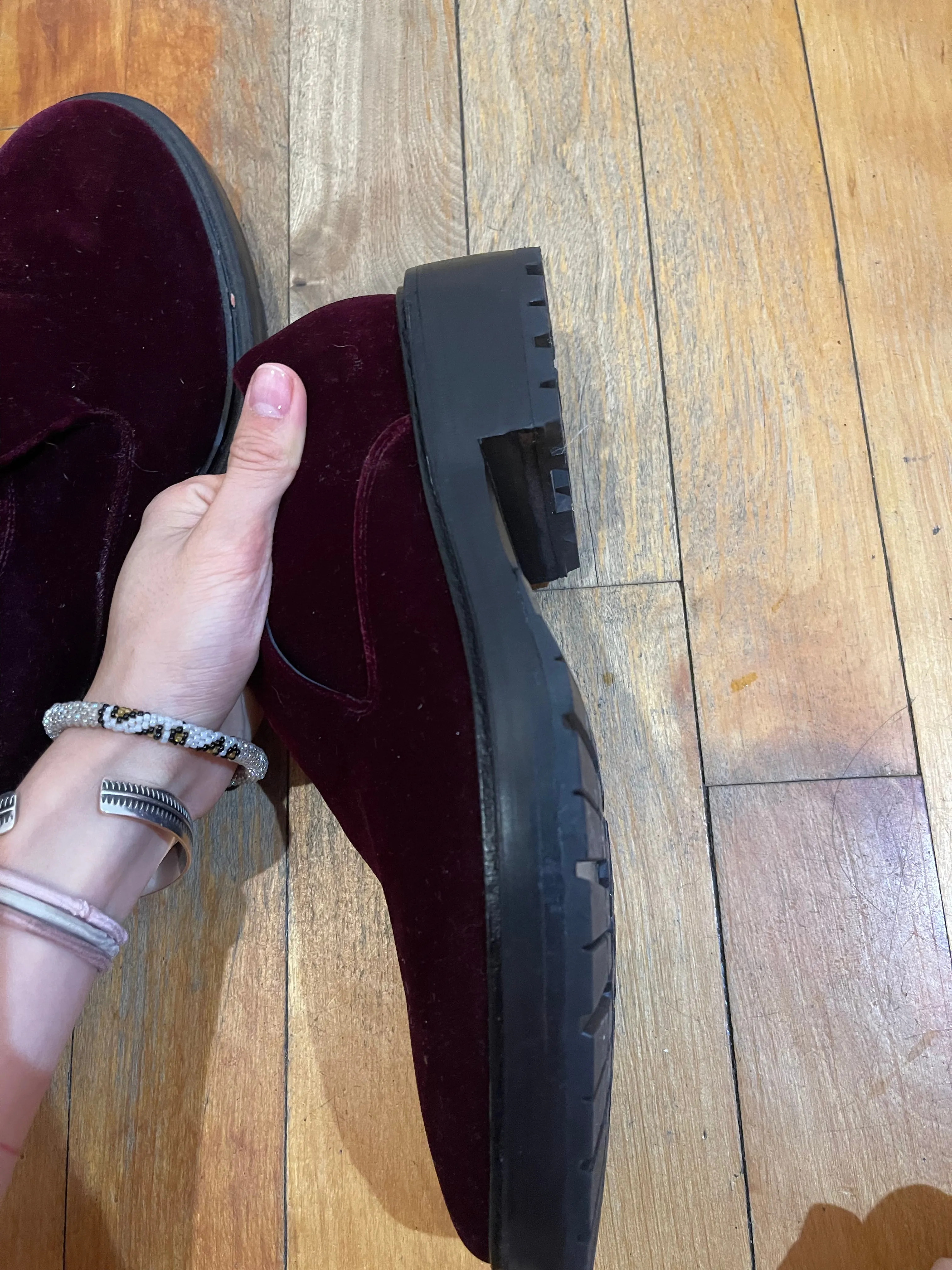 Balenciaga SS17 red loafer vibram