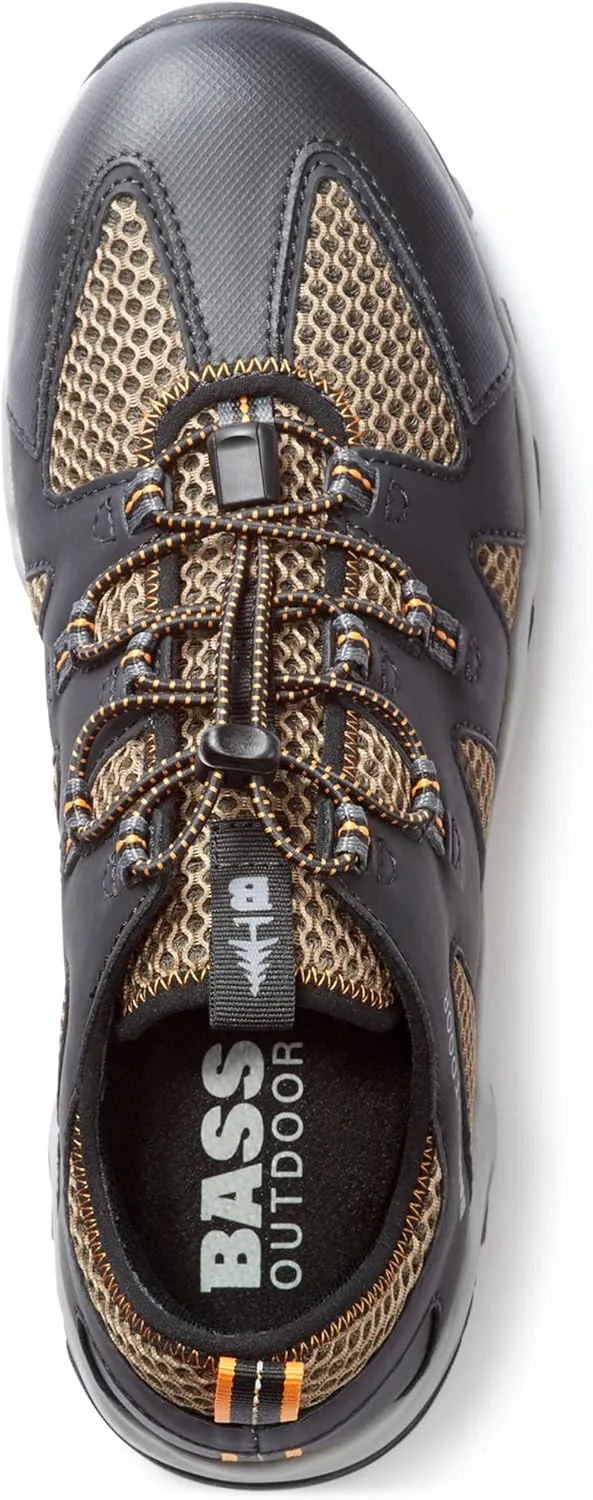 BASS OUTDOOR Men's Aqua Mesh Trail/Water Shoes – Pull-on Hiking Sneakers