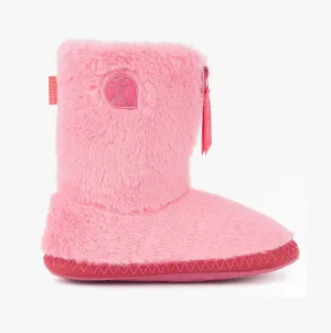 Bedroom Athletics MARILYN Womens Faux Fur Boot Slippers Rose Pink