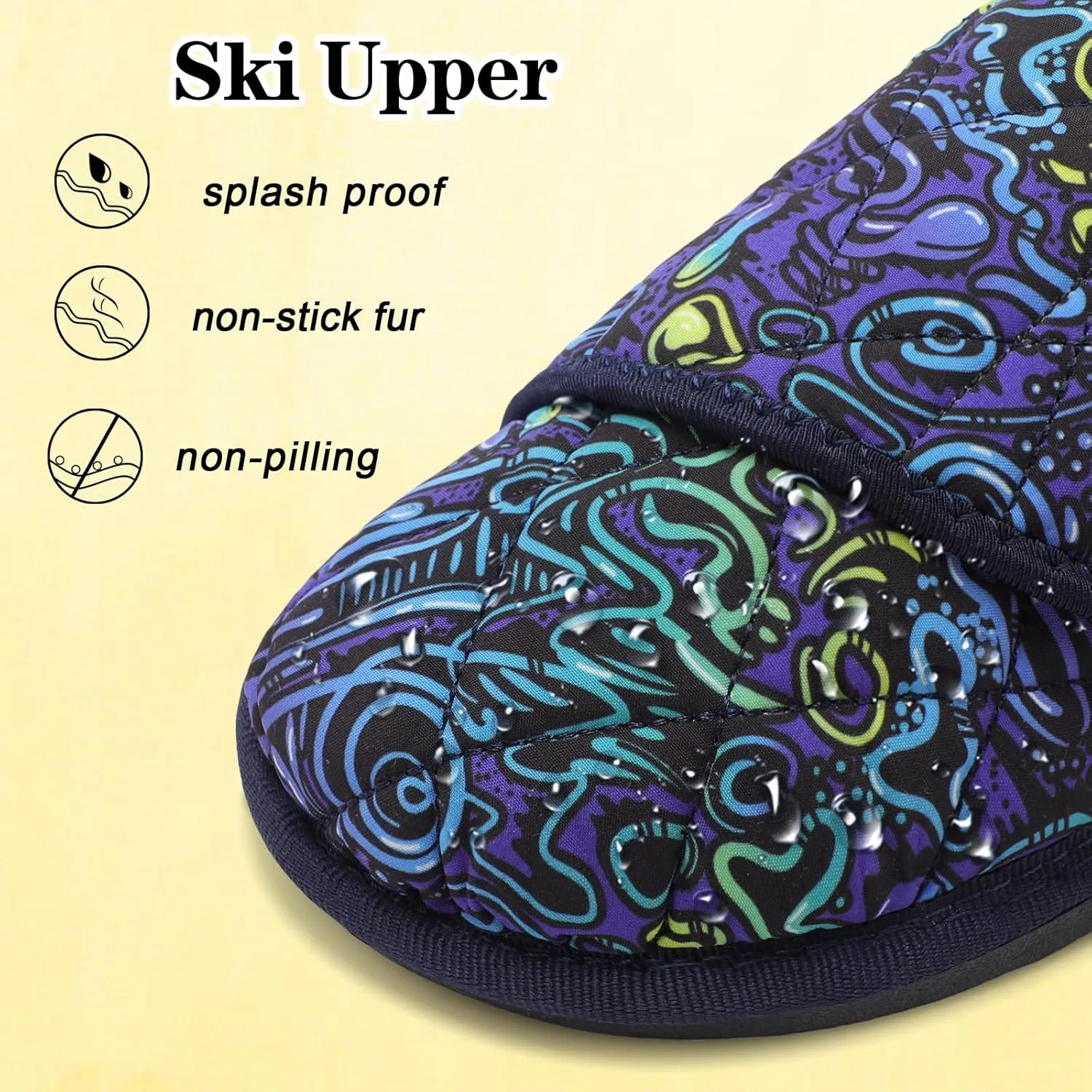 Besroad Mens Slippers Wide Memory Foam House Slippers Adjustable Diabetic Shoes Arthritis Edema Swollen House Shoes