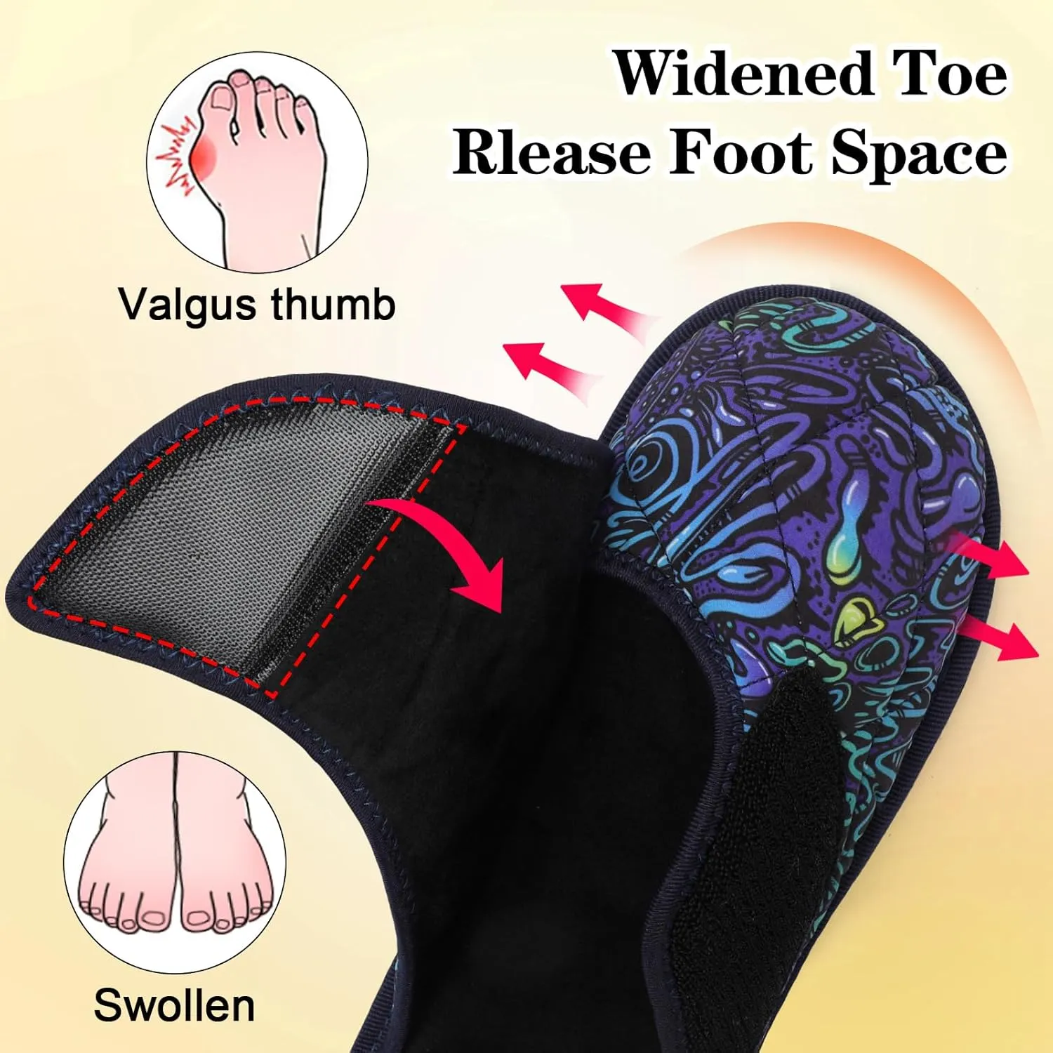 Besroad Mens Slippers Wide Memory Foam House Slippers Adjustable Diabetic Shoes Arthritis Edema Swollen House Shoes