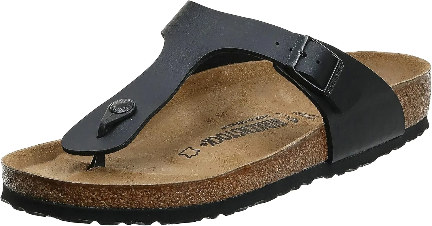 BIRKENSTOCK Gizeh Birko-Flor Black Birko-Flor 37 (US Women's 6-6.5) Regular
