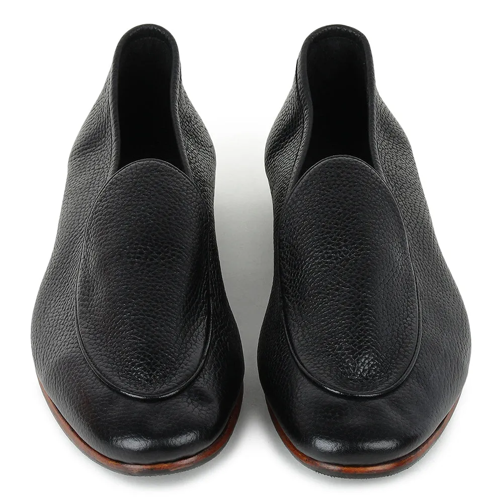 Black Unlined Supersoft City Belgain Loafers