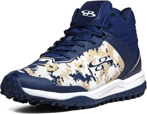 Boombah Viper Pureknit Men's Turf Mid Shoes - Digital Camo - Multiple Color Options - Multiple Sizes