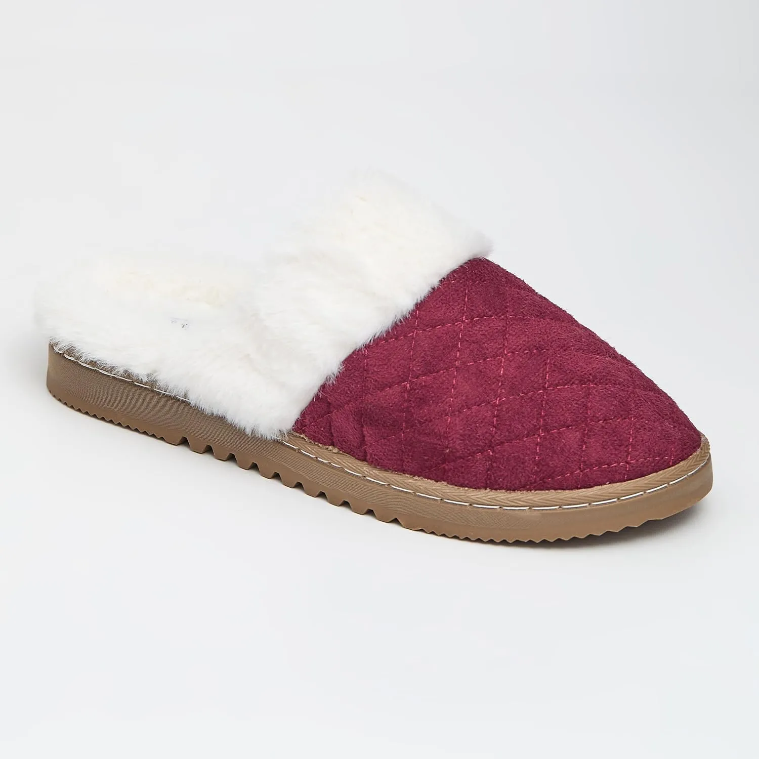 BORN Clog or Scuff Womens Slippers with Memory Foam and Non-Slip Sole, Soft and Comfy Bedroom Slippers for Women