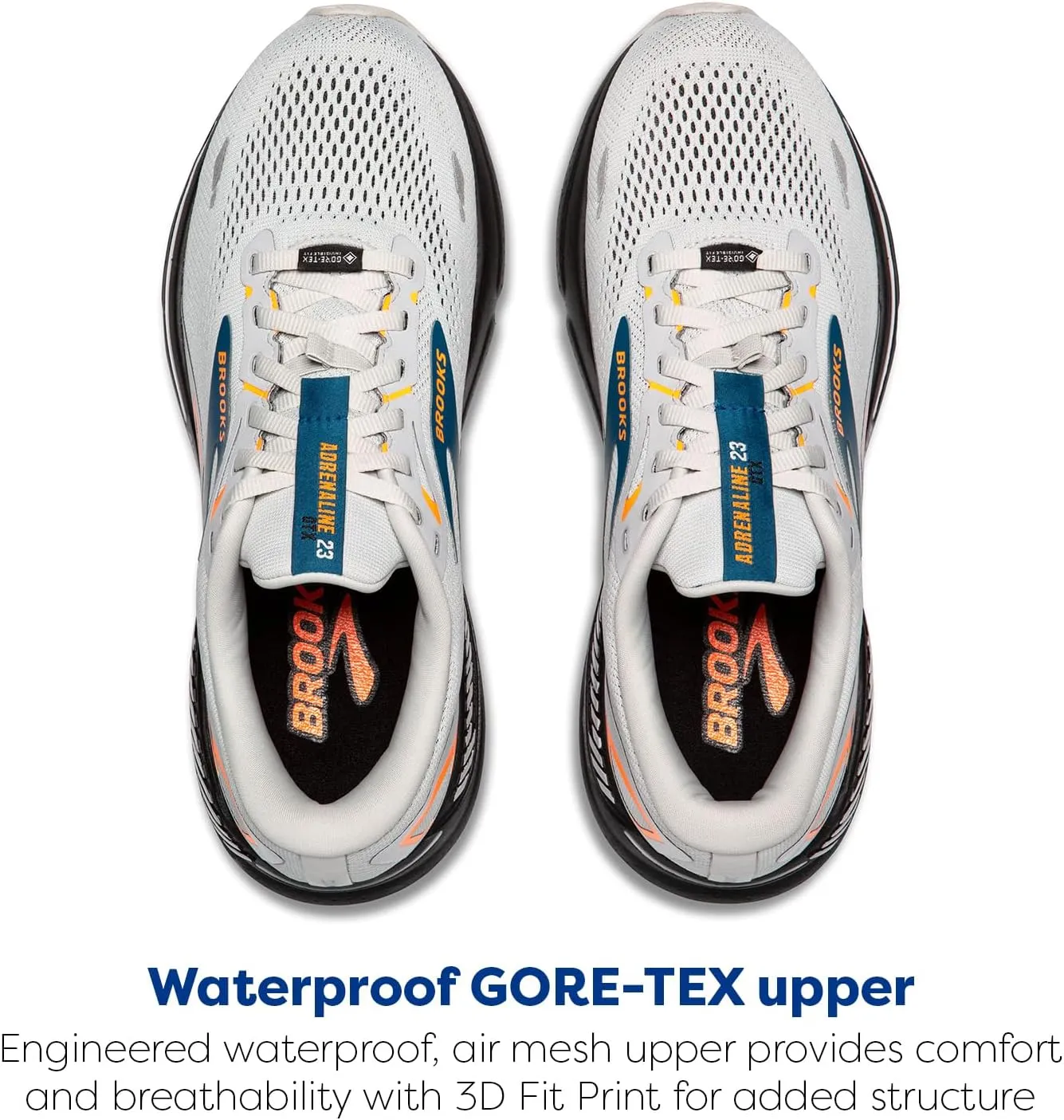 Brooks Men’s Adrenaline GTS 23 GTX Waterproof Supportive Running Shoe