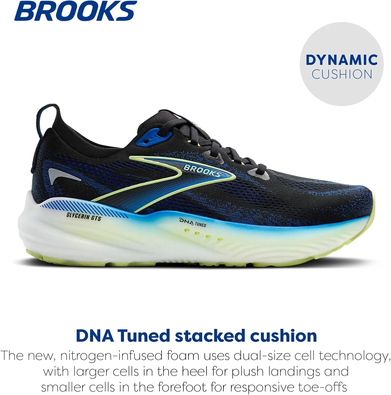 Brooks Men’s Glycerin GTS 22 Supportive Running Shoe
