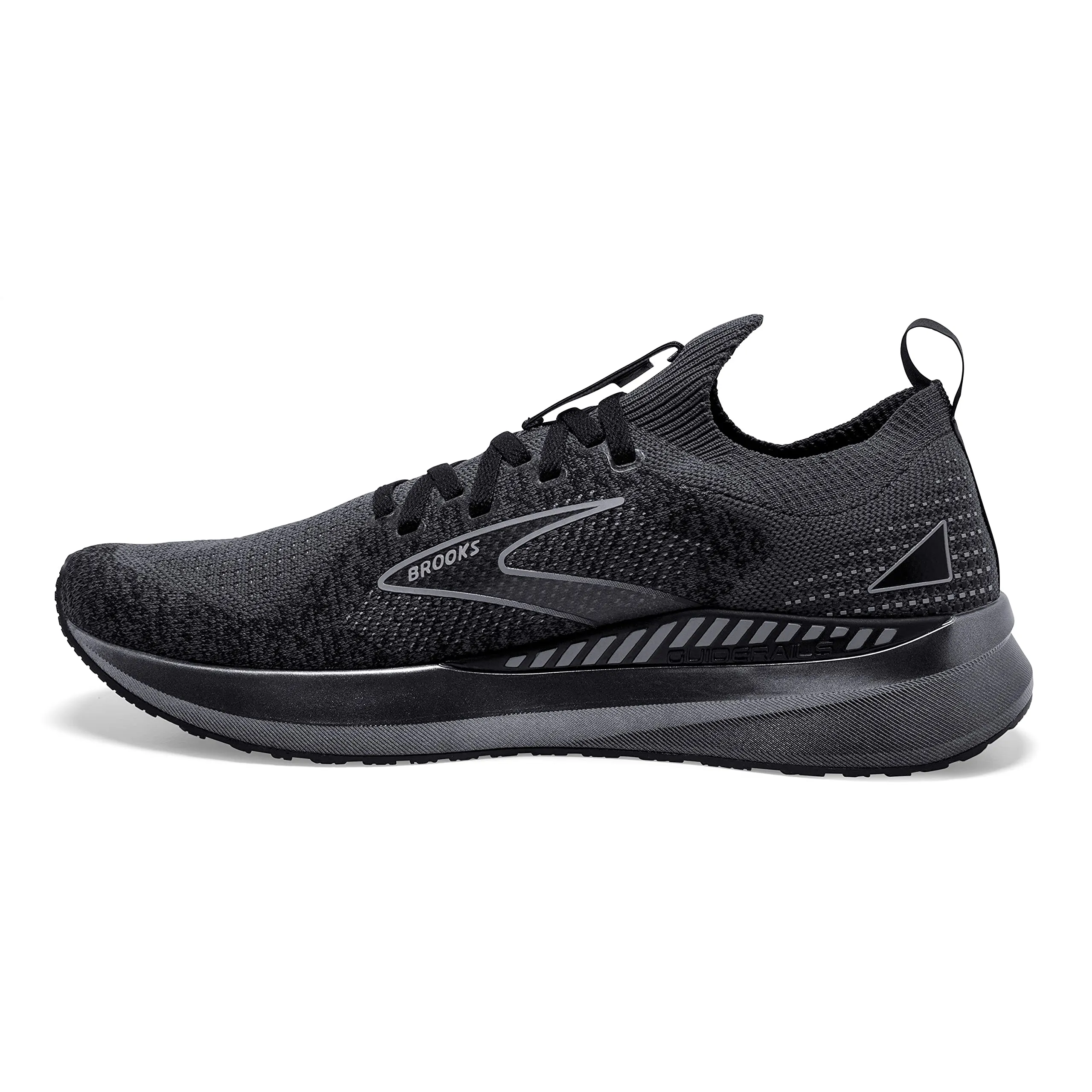 Brooks Men’s Levitate StealthFit GTS 5 Supportive Running Shoe 14 Black/Ebony/Grey