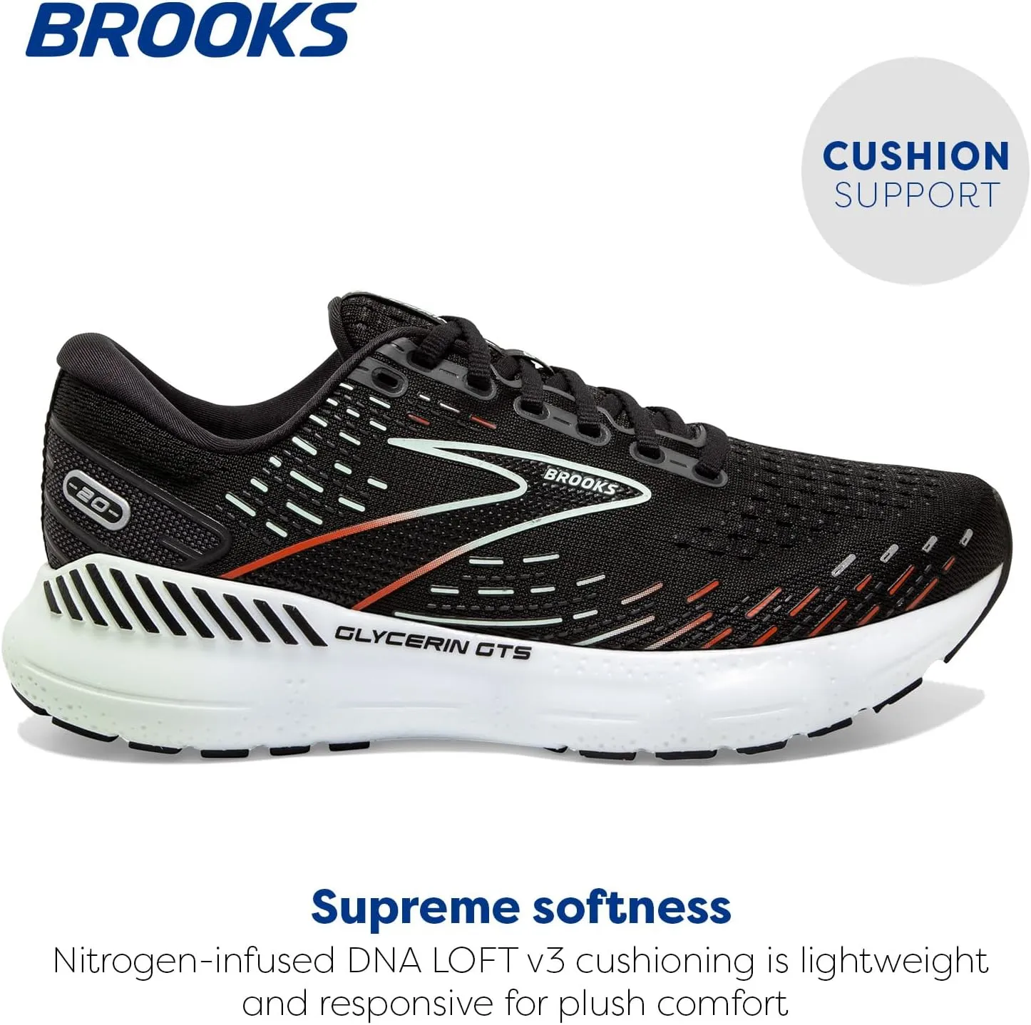 Brooks Women's Glycerin GTS 20 Supportive Running Shoe