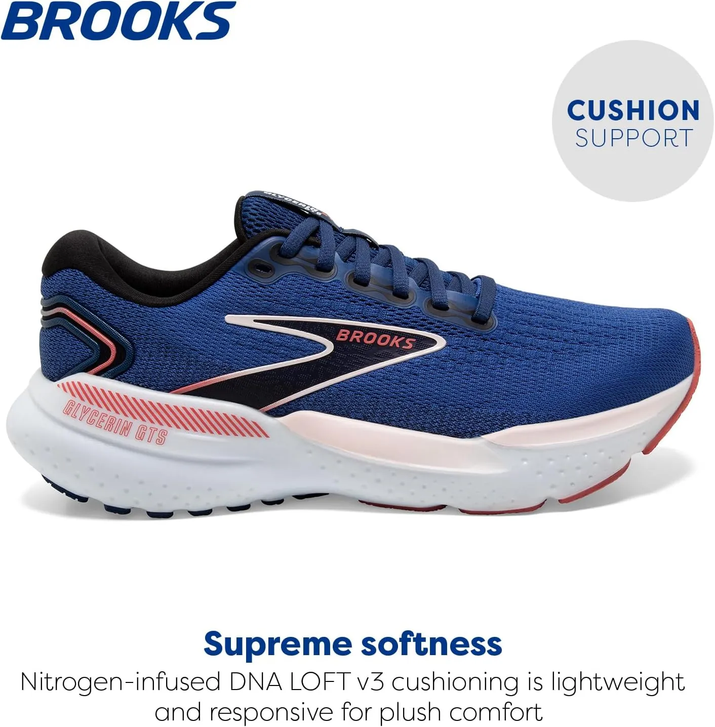 Brooks Women’s Glycerin GTS 21 Supportive Running Shoe