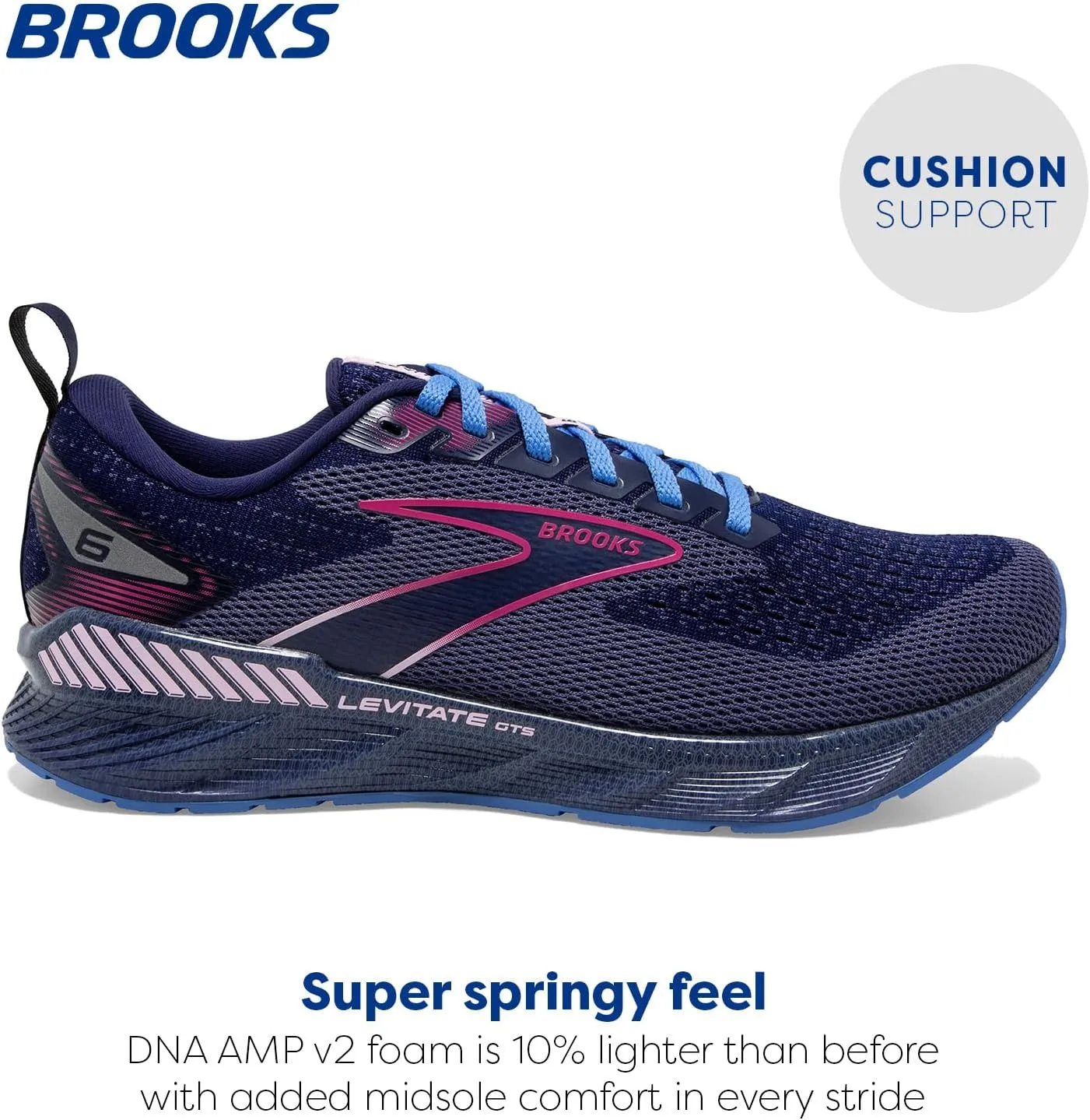 Brooks Women’s Levitate GTS 6 Supportive Running Shoe
