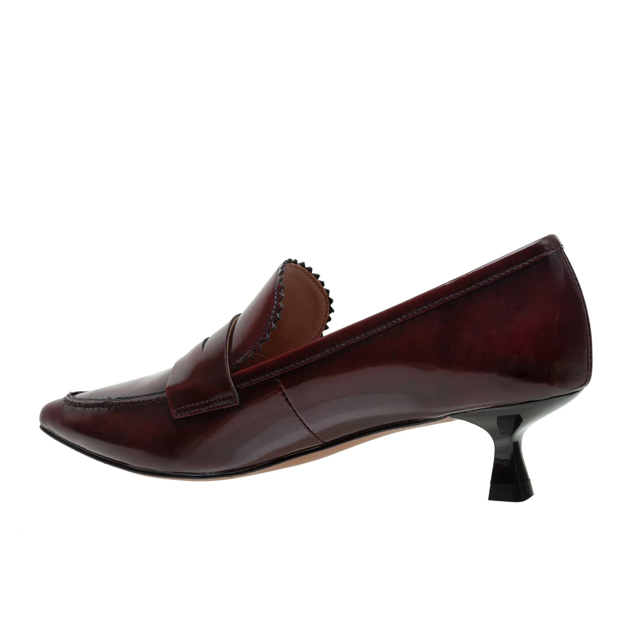 CALLISTO | Kitten Heel Loafer Pumps