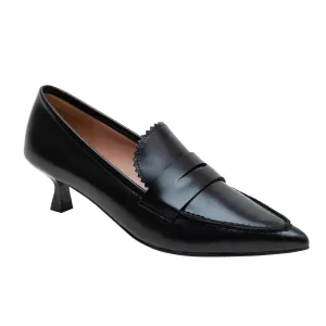 CALLISTO | Kitten Heel Loafer Pumps