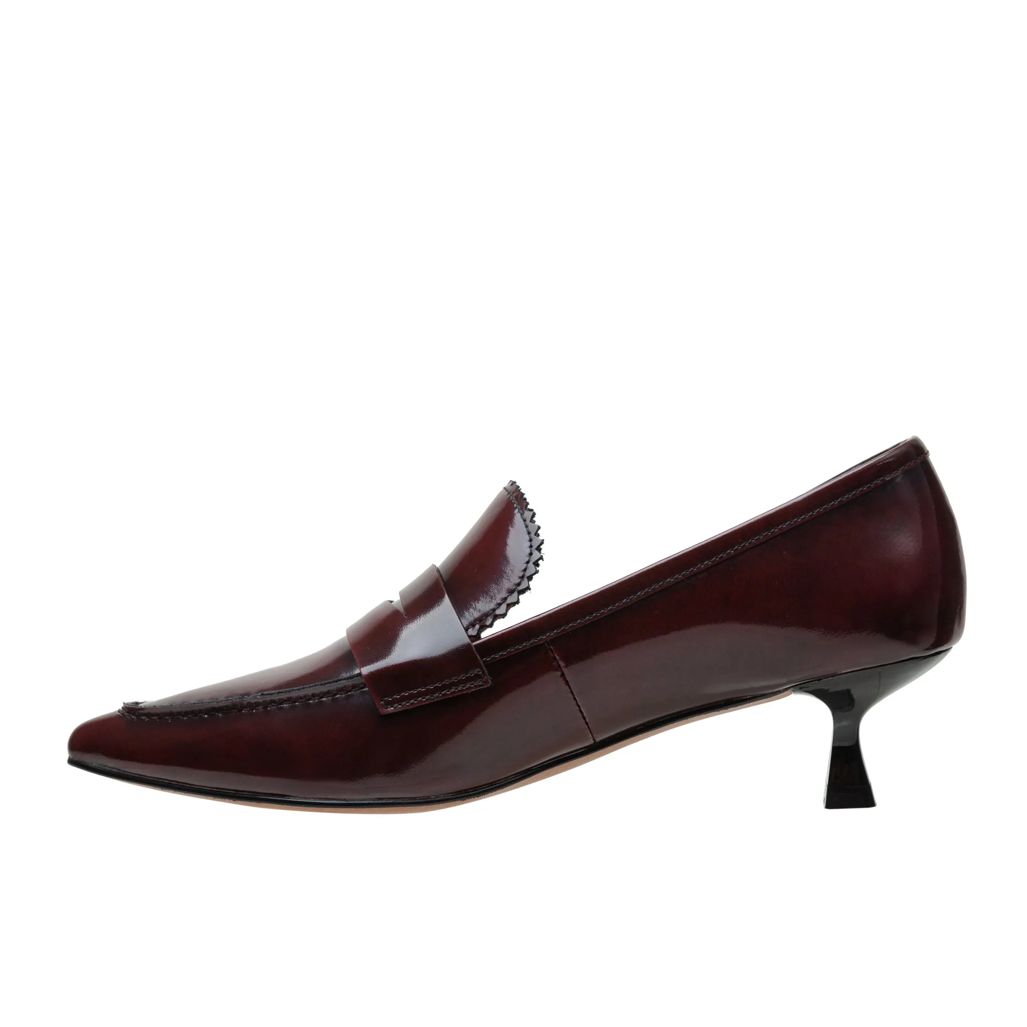 CALLISTO | Kitten Heel Loafer Pumps