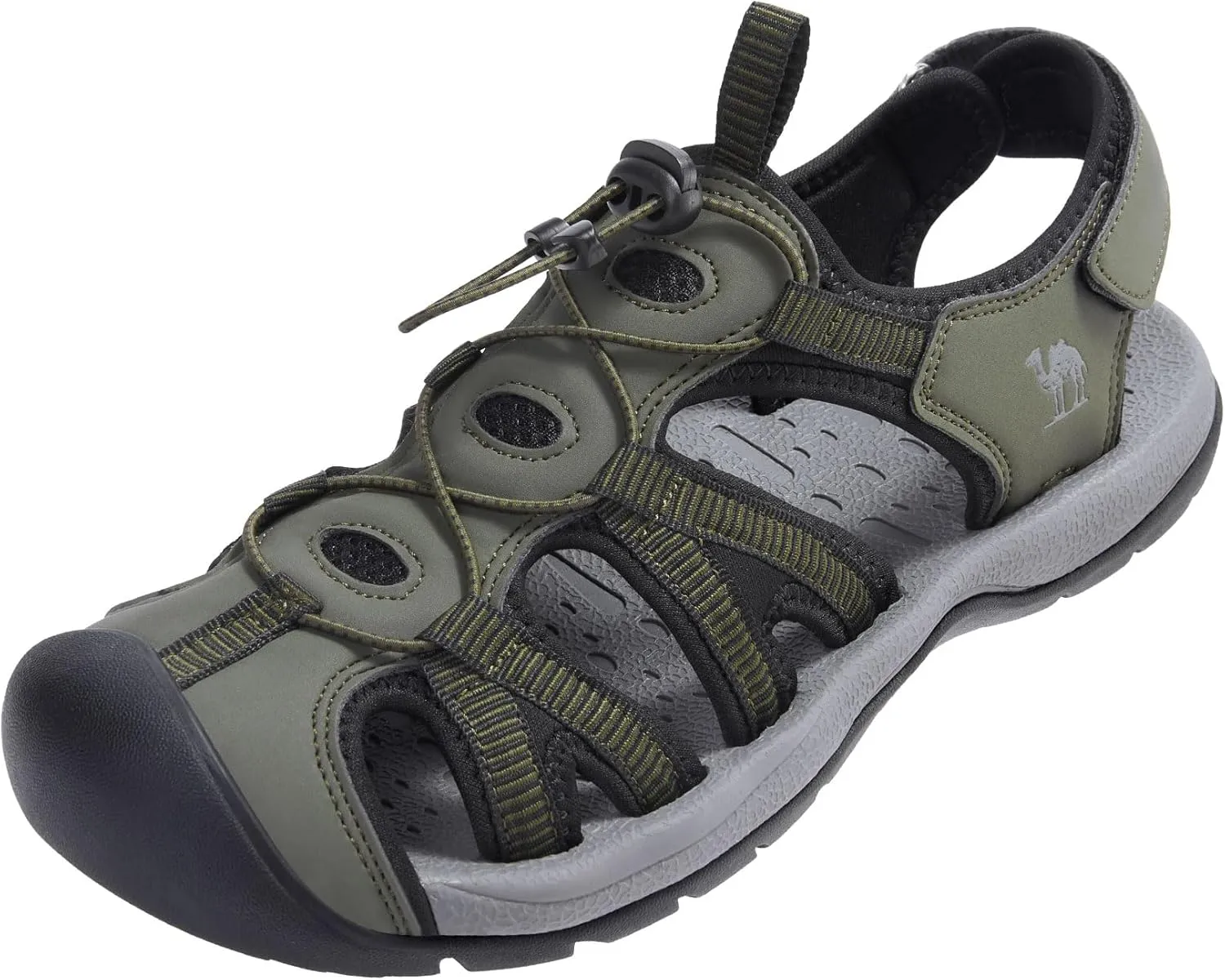 CAMELSPORTS Men's Hiking Sandals Closed Toe Outdoor Beach Sandal Waterproof Sport Fisherman Sandals Water Shoes