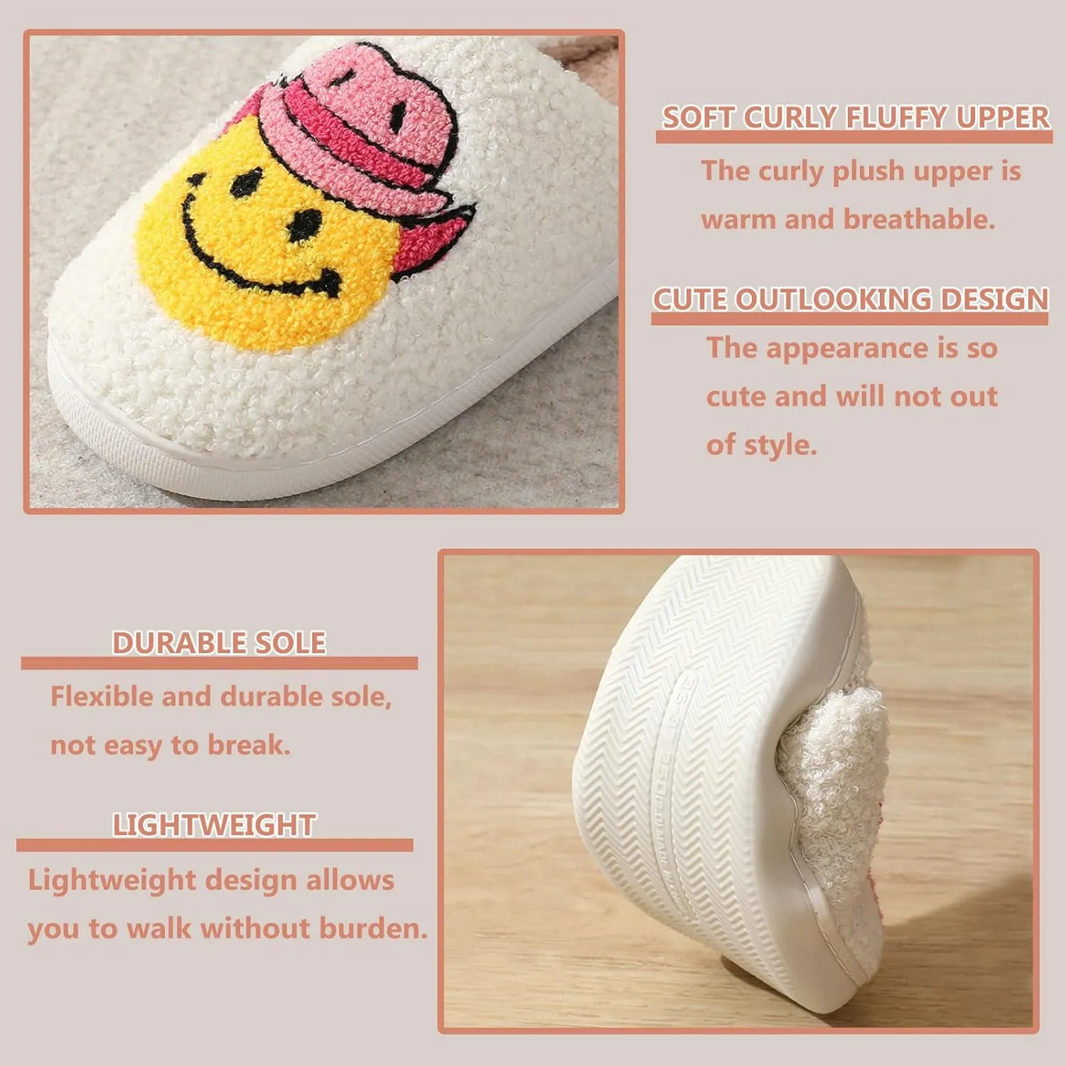 Cartoon Slippers for Womens Mens Cute Cozy Plush Warm Slip-on House Shoes for Indoor and Outdoor Meet Me at Midnight Strawberry Mushroom Evil Eyes Love Heart Slippers