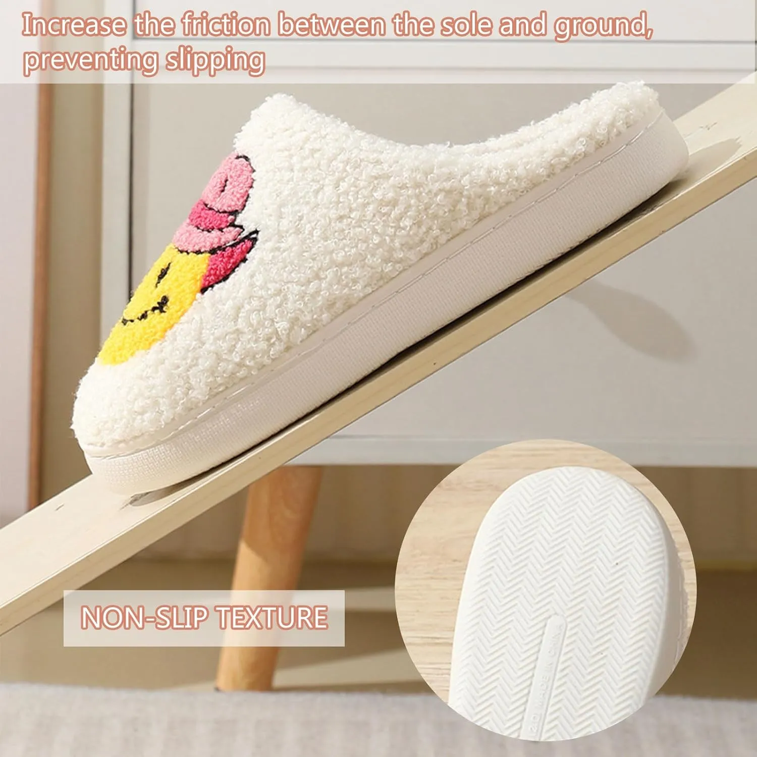 Cartoon Slippers for Womens Mens Cute Cozy Plush Warm Slip-on House Shoes for Indoor and Outdoor Meet Me at Midnight Strawberry Mushroom Evil Eyes Love Heart Slippers