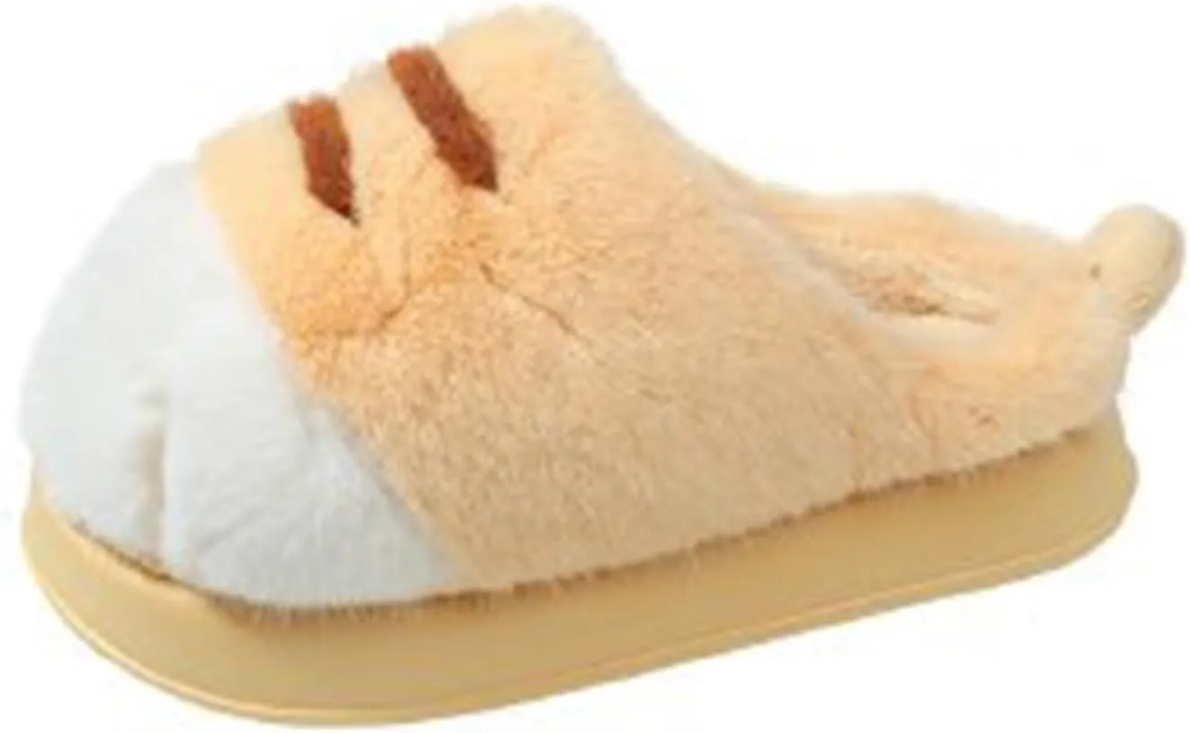 Cat Paw Slippers, Cat Slippers for Women 3D Cat Paw Cartoon Slipper Warm Fluffy Furry Winter Indoor Outdoor Slides