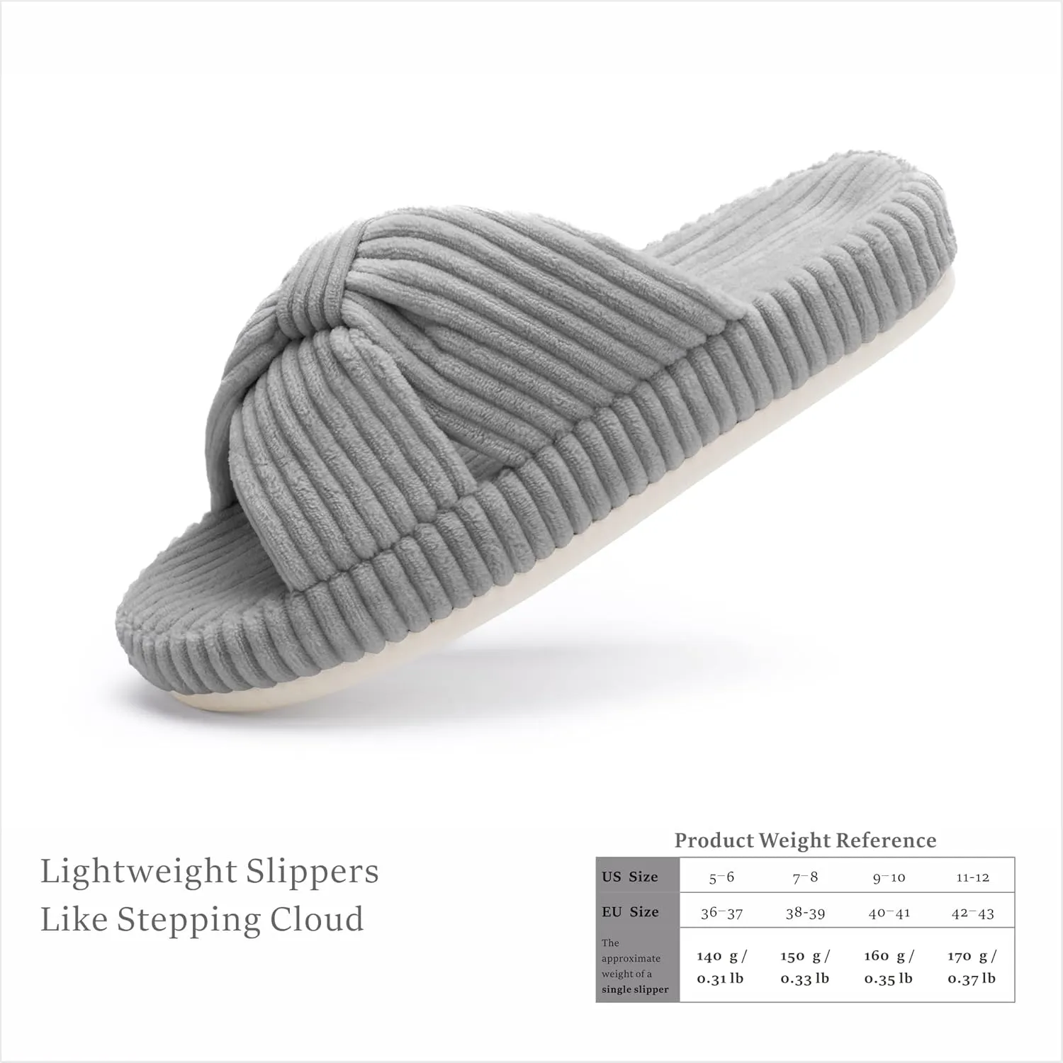 Chantomoo Slippers for Women Memory Foam House Bedroom Corduroy Bow Crossbands Slide Slipper Shoes Comfy Trendy Gift Slippers