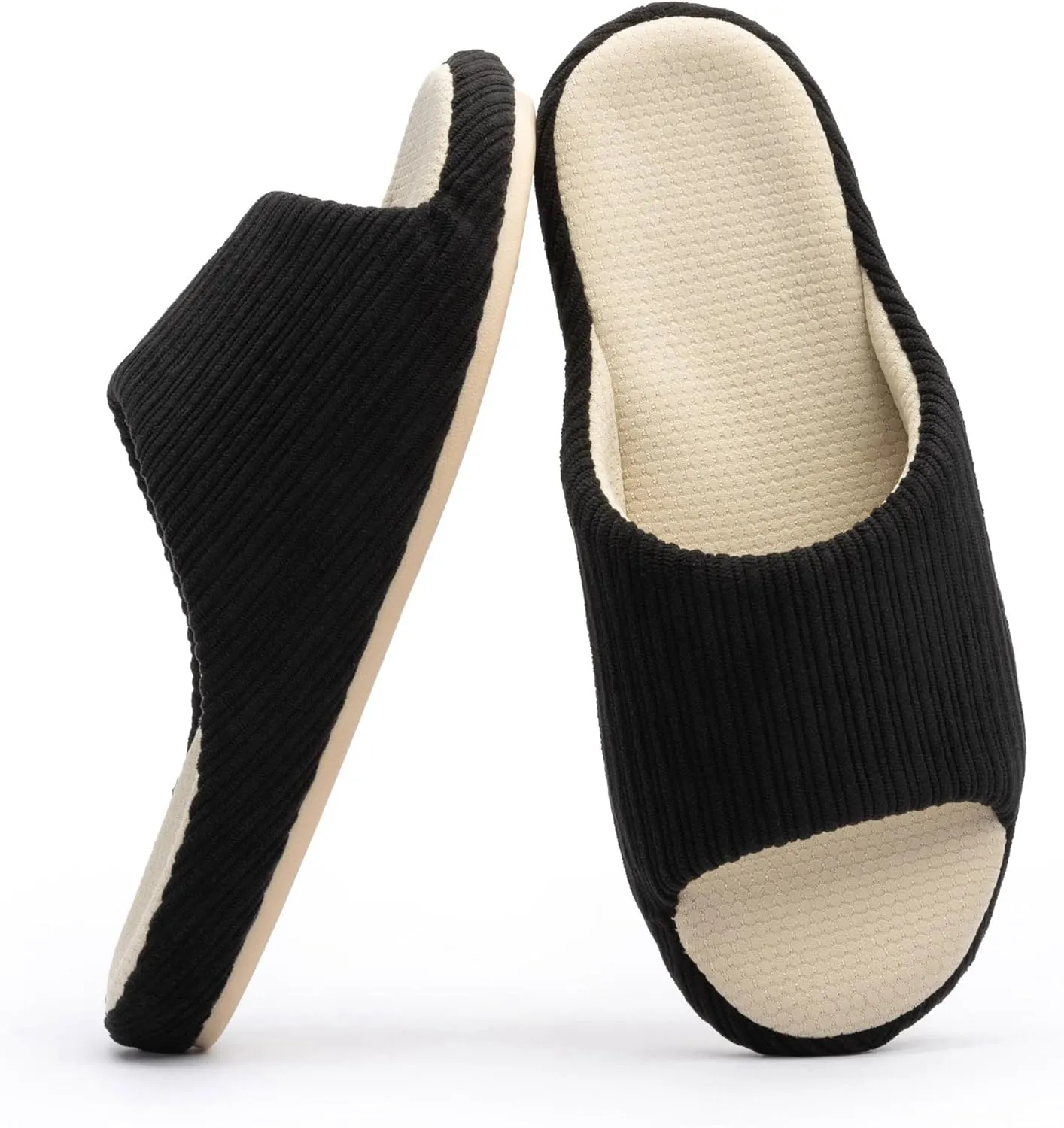 Chantomoo Womens Slipper Memory Foam Slippers Comfy House Slippers Rubber Sole Bedroom Cozy Indoor Outdoor Home Slipper Slides