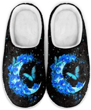 chaqlin House Slipper Universe Fuzzy Sandals for Men Women Furry Bedroom Anti Skid Thick Sole Slippers Casual Outdoor Shoes