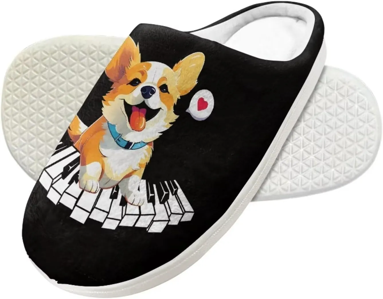Child Plush Slip on House Slipper Plush Cozy Warm Slippers with Memory Foam