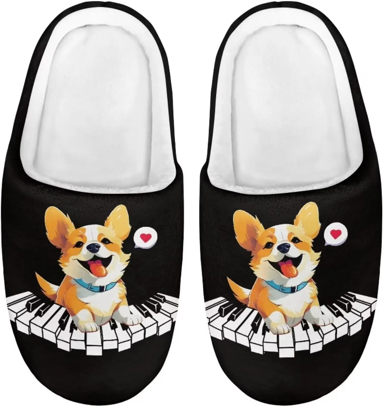 Child Plush Slip on House Slipper Plush Cozy Warm Slippers with Memory Foam