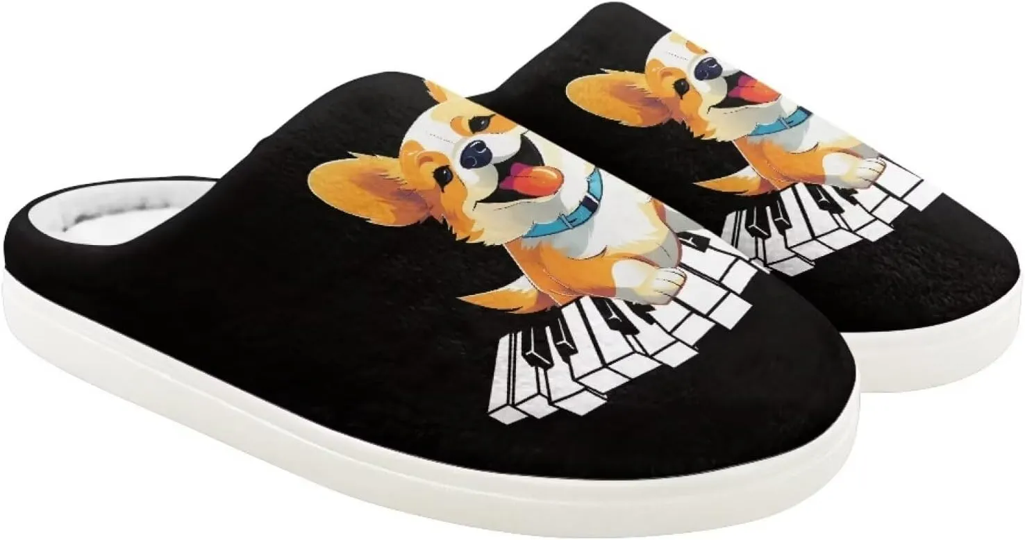Child Plush Slip on House Slipper Plush Cozy Warm Slippers with Memory Foam