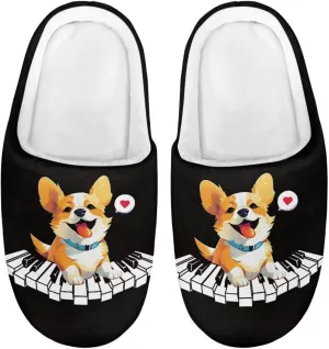 Child Plush Slip on House Slipper Plush Cozy Warm Slippers with Memory Foam